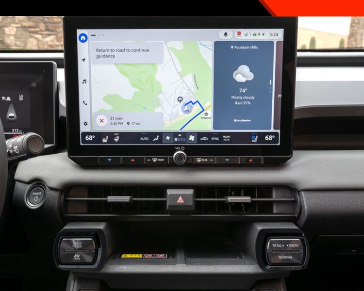 Dekorativer Mittelkonsolen-Knopfrahmen für 26 Toyota RAV4 Modelle