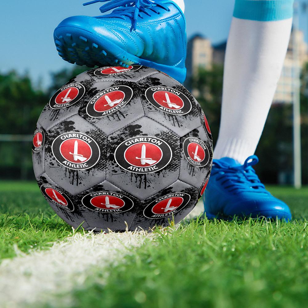 Football Charlton-Athletic Crest Size 5 Soccer Balls, Anti-Slip, Protective Football, Outdoor Sport, a Unique Gift Suitable for Him/her, Birthdays