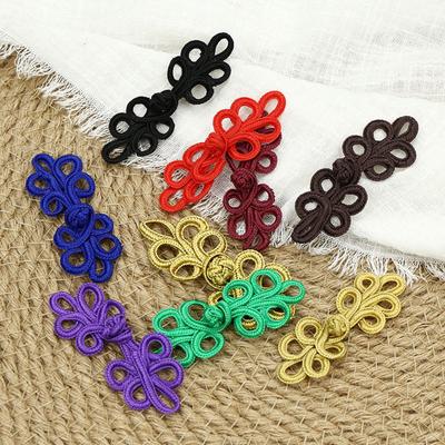 Bottoni Chiusura Rana Cinese Retro Nodo Bottoni Cheongsam Fatti a Mano Artigianato Tradizionale Chiusura Tenda Accessori Cucito Fai da Te