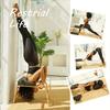 Yoga Headstand Bench,Yoga Inversion Bench with Wood Frame and PU Pads,Relieve Fatigue Balance Training,Loading 330Lbs