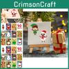 Colorful Xh059 Christmas Santa Snowman Diy Puzzle Stickers For Kids Fun Crafting