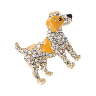 Modische Hundebrosche Lustiger Tier-Pin Einzigartige Legierungsbrosche Tierform-Abzeichen Perfekt für den Alltag oder besondere Anlässe
