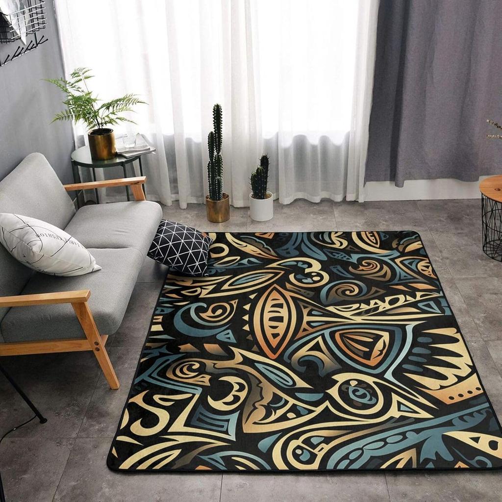 Non-Slip Doormat Low Profile Floor Mats Sugar Skull Rose Area Rug Entrance Mat Machine Washable Carpet for Bedroom Dining Room