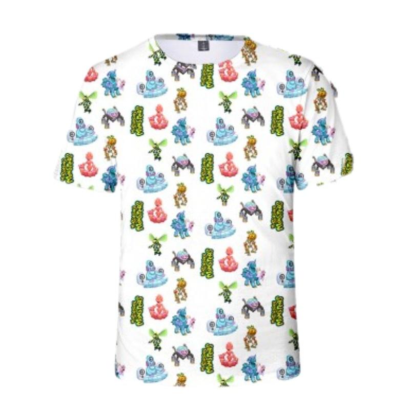My Singing Monsters Summer T-shirt With Digital Print For Teenagers