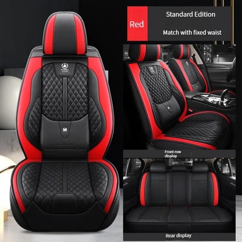 

Высококачественный универсальный комплект чехлов на автомобильные сиденья, кожаная подушка для автомобильного сиденья спереди и сзади, полная защита салона автомобиля