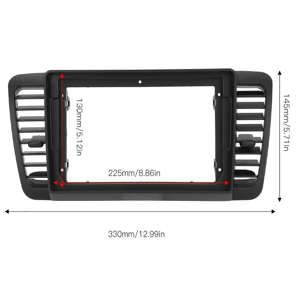2-Din Car Stereo Radio Fascia Panel Trim Frame For Subaru Outback Legacy 2004-09