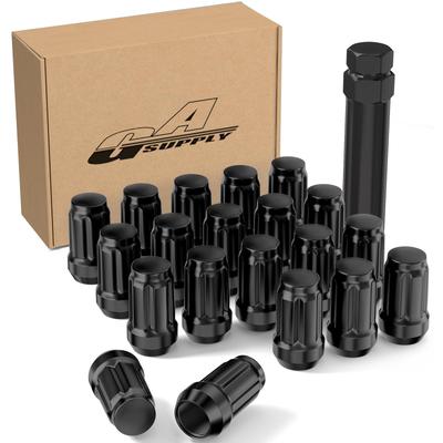 GAsupply Wheel Lock Nuts M12 X P1.5 Taper Seat 60° Flower Shape Nut Steel