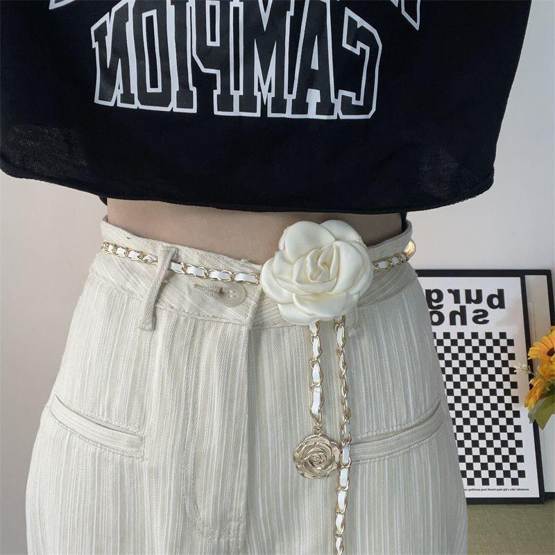 Beautiful Womens Floral Waist Chain Belt Perfect For Trendy Dress And Coat Looks
