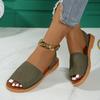 New summer flat bottom one word outside wear light and comfortable fish mouth beach sandals women
