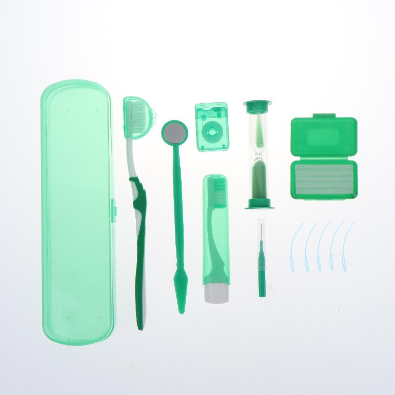 8Pcs/Set Oral Cleaning Care Dental Teeth Care Kits Whitening Tool Portable Outdoor Suit Interdental Brush Oral Care