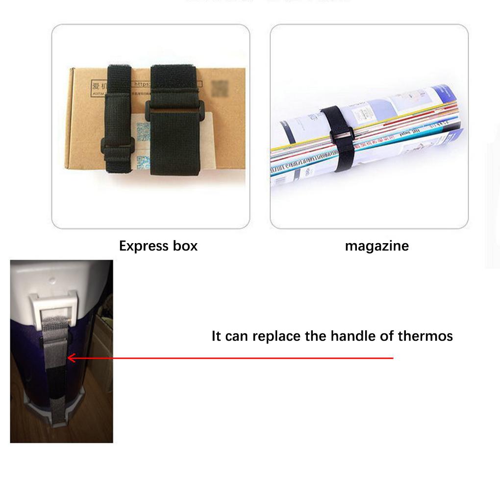 5 Stück/Set Langlebiges und leichtes Nylon Umkehrschnallenband Artikel einfach Schwarz Klettband