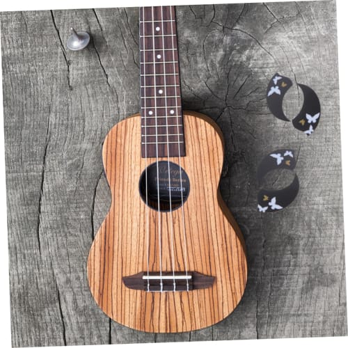 LIFKOME Ukulele Protective Stickers, Anti-Scratch Ukulele Pickguards, 10 Pieces, Durable Material, Creative Design, Decorative Effect
