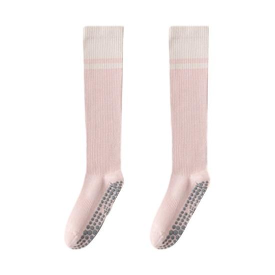 Women Yoga Socks Sports Compression Socks Soft Cotton Knee High Socks with Anti-Slip Grips for Dance Pilates Workout