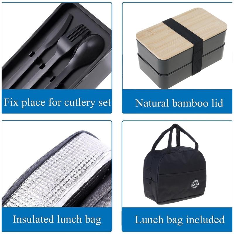 Use Friendly Picnics Lunch Organizers with Temperature Preserving Bag Large Capacity Lunch Box for Office School