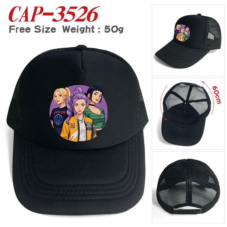 Kids Boys Girls Cartoon Anime Demon Hunters Derpy Printed Casual Hats Peaked Baseball Caps