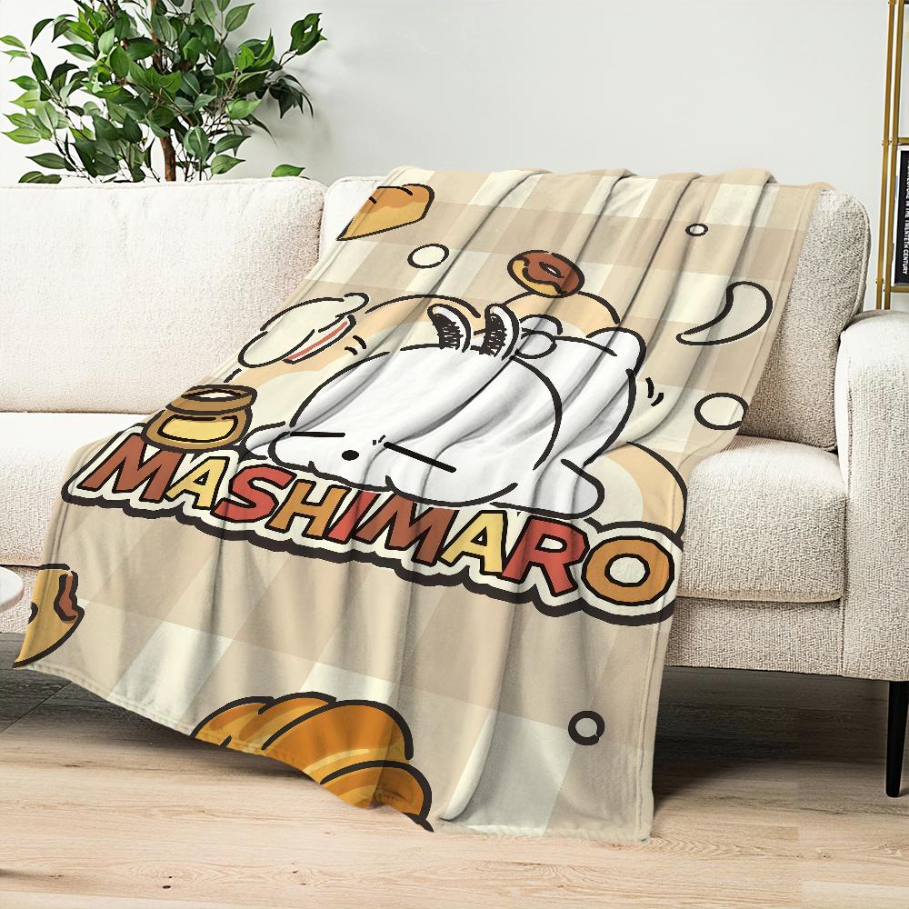 Blanket warm M-MashiMaroS soft plush blanket for sofa living room rabbit kawaii cute office bedroom travel gift Flannel