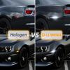 D-Lumina LED Seitenmarkierungsleuchten Rauchglas für Chevy Camaro 2010 2011 2012 2013 2014 2015, 5. Generation Camaro Front-Heckstoßstange LED Seitenmarkierer Weiß,