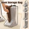 Boots Storage Bag Transparent PVC Mesh Zipper Closure Dustproof Moistureproof Protection Holder Bag for Women's Long Boots