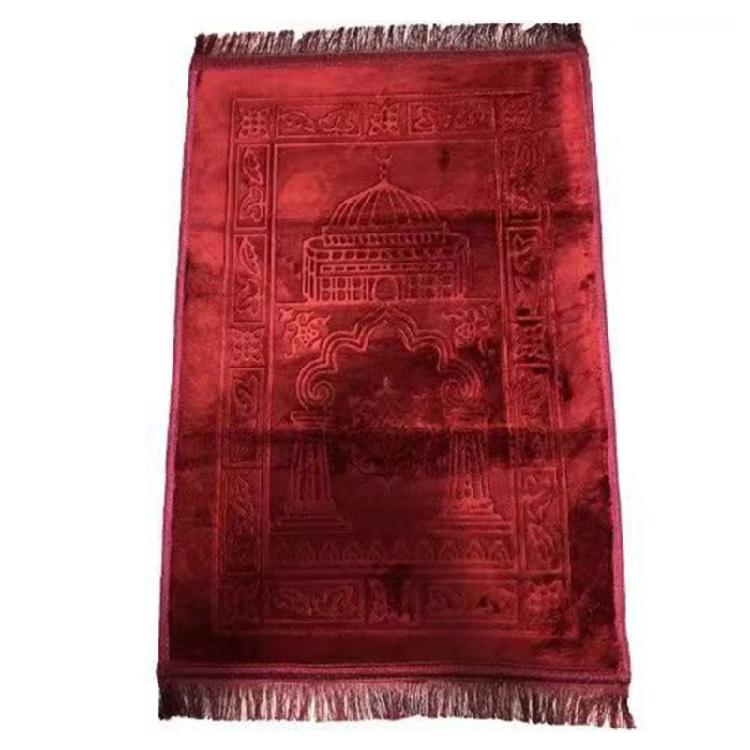 Soft Prayer Rug Blanket Home Embroidery Gift Islamic Muslims Tasseled Tapestrys Bedroom Decoration Carpet