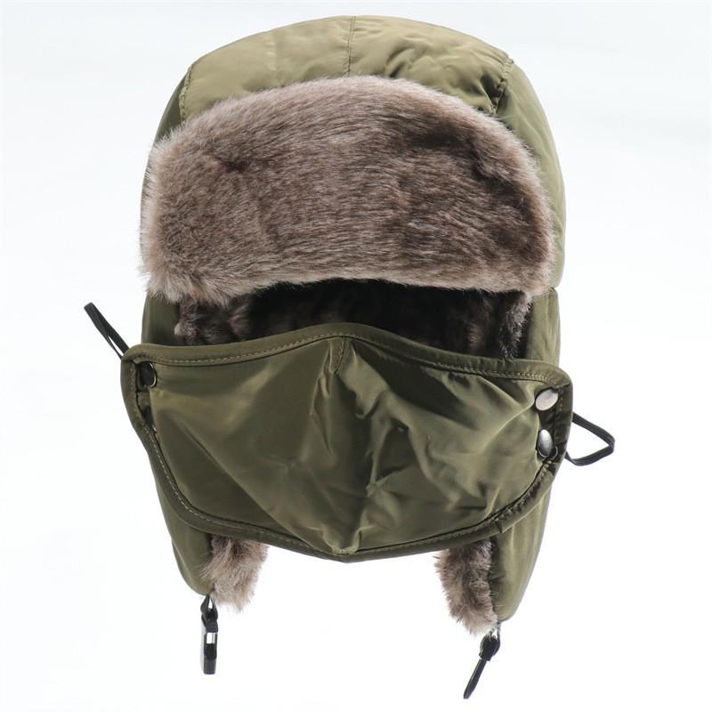 Unisex Winter Warm Hat With Ear Protection Waterproof Windproof Outdoor Cap Cycling Hiking
