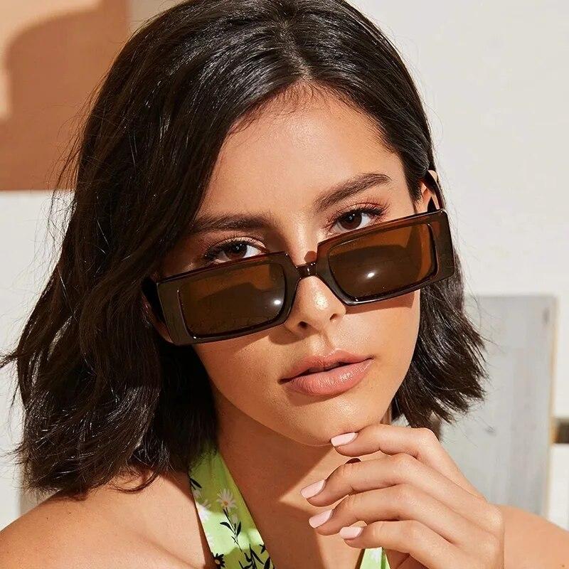 Occhiali da Sole Quadrati alla Moda Donna Designer Lusso Uomo/Donna Occhiali da Sole Occhio di Gatto Classici Vintage UV400 Outdoor Oculos De Sol