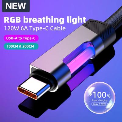 100W 5A USB Type C Data Cable Super Fast Charging USB C To USB C Cord For Samsung Xiaomi Quick Charge Phone Charger Cable