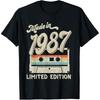 Vintage 1987 38th Birthday Gifts Men Women 38 Year Old T Shirts Humor Streetwear Tee Shirt Short Sleeve Unisex Loose Clothing
