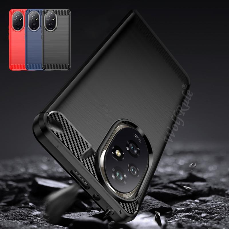 Pro Huawei Honor 200 Pouzdro Kryt Honor 200 Capas Nový Nárazuvzdorný Pancéřovaný Zadní Kryt Telefonu Měkký TPU Karbonové Vlákno Pro Kryt Honor 200