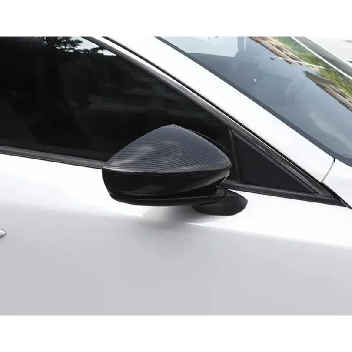 För Mazda 3 Axela Bilens Backspegelkåpa Hus Vingdörr Sidobackspegelskydd Kolfiber 1 Par