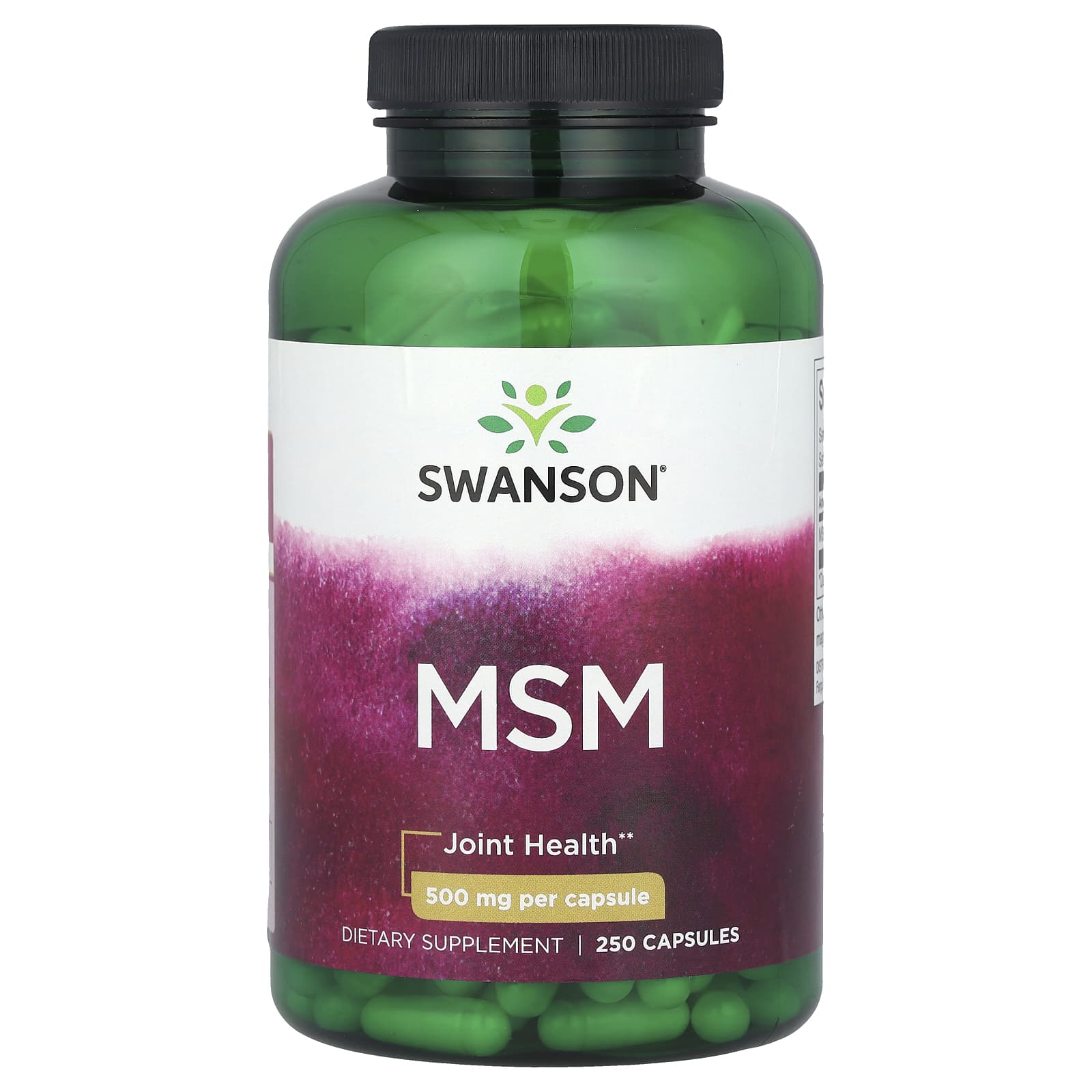 

Msm, 500Mg, 250 Capsules