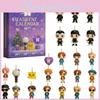 Calendrier de l'Avent de Noël BTS Avec Porte-clés en Acrylique Ornements Pour Cadeaux de Fête