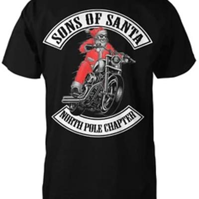 Sons Of Santa T Shirt X Mas Christmas Claus Chopper Bike Motorcycle Vintage Designer Clothes Streetwear Versatile