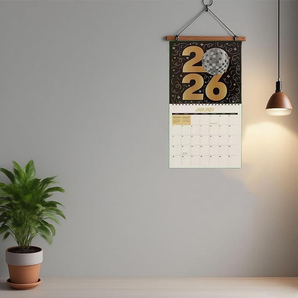 Round 5D Diamond Art Painting Kits DIY Diamond Art Calendar 12 Month Flip Wall Calendar with To Do List for Home Wall Art Decor