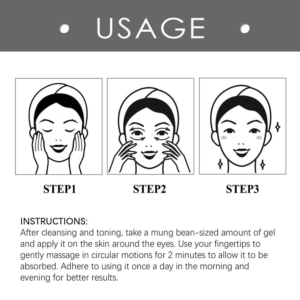 EELHOE Niacinamide Anti-Wrinkle Eye Cream Dark Circles Corrector Remove Eye Bag Cosmetics Lift Firm Fade Fine Lines Anti-aging Skin Care