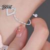 Bangles 1 Pair Bracelet Heart Decor Adjustable Length Couple Lead-free