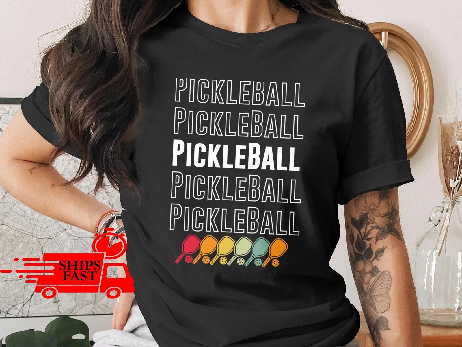 Pickleball T-Shirt Comfort Colors Retro Vintage Paddle Design Gift Tee 4XL