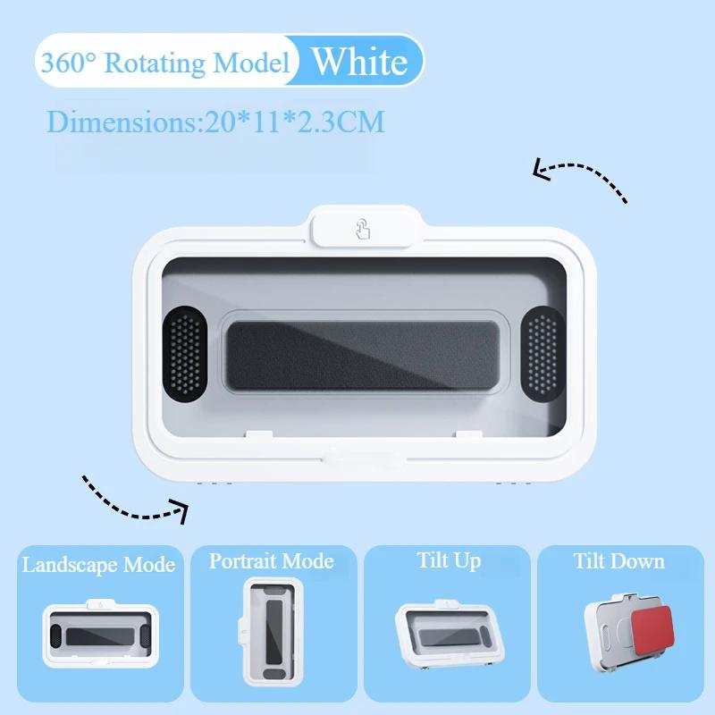 

Oatsbasf Bathroom Waterproof Phone Holder Home Wall Phone Case Stand Box Self-adhesive Touch Screen Phone Bracket Shower Storage