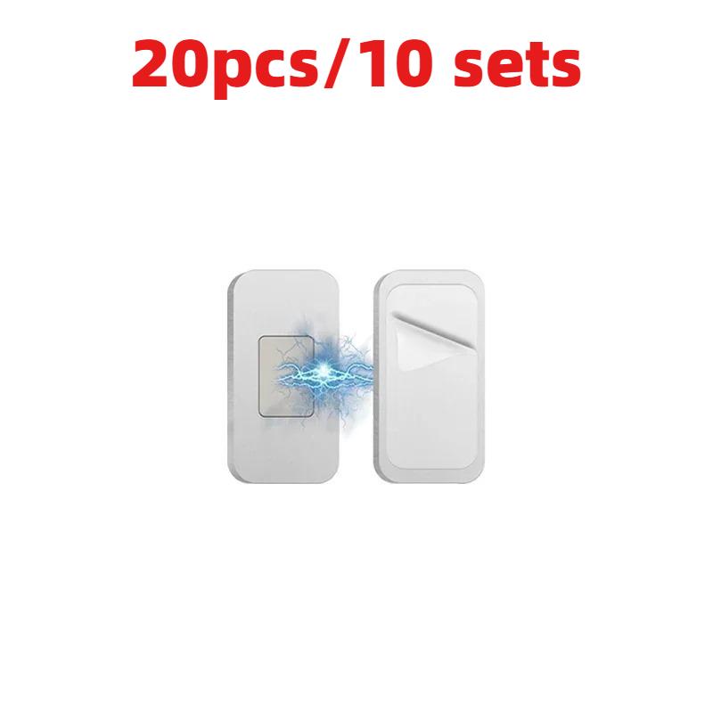 20Pcs/10Sets Ultra-Thin Magnetic Cabinet Catch, No-Drill Adhesive Mount for Kitchen Wardrobe Drawer, Strong Hold Rustproof