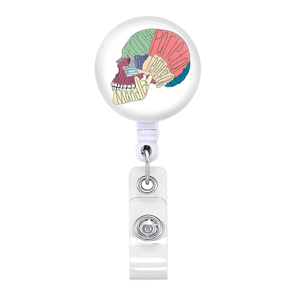 Cute Ambulance Retractable Nurse Badge Reel Clip Cartoon Medicine Doctor Students IC ID Card Badge Holder