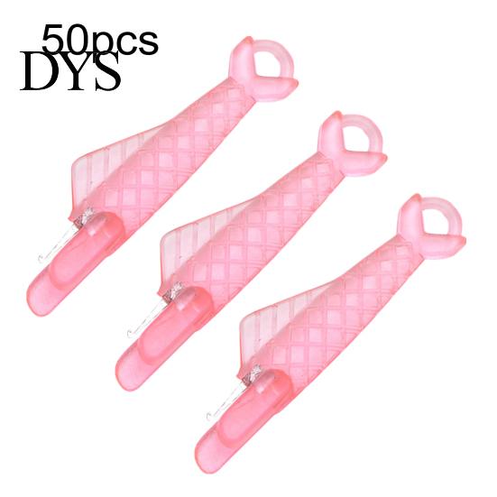 Thread Pass Tool for Sewing 50Pcs Needle Threader Automatic Fish Mouth Machine Quick Handy Threading Gadget Easy Hand Loop Selfthread Threaders