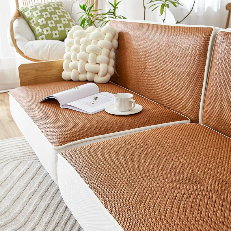 Summer Summer Summer Mat Cooling Rattan Sofa Cover All-Inclusive Universal Non-Slip Stretch Sofa Fabric Sofa Cushion Imperial Concubine Three Seats