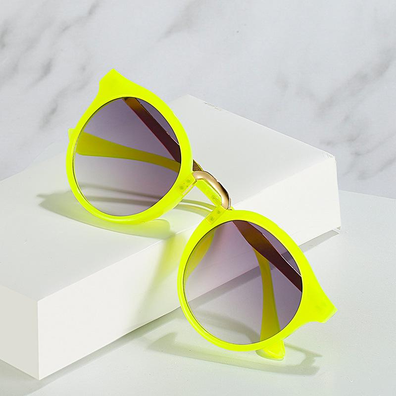 Children'S Sunglasses Children'S Sunglasses Baby Glasses Retro Round Frame Metal Toad Glasses Boys And Girls Sunshades