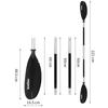 Four Sections Detachable Adjustable Kayak Paddles Aluminum Alloy Shaft Paddle Double Head Paddle