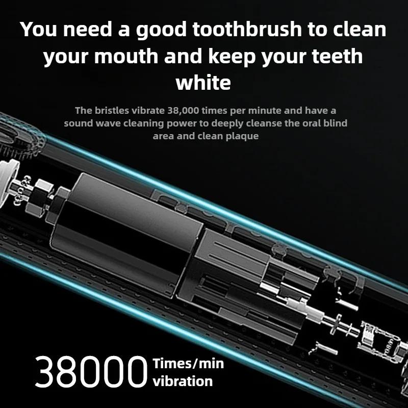 Elektrische Zahnbürste Weiche Borsten Mental Dünne Bürste Körper Speziell für Frauen Reine Weisheit Wasserdicht Erwachsener Zahnreiniger für Geschenke