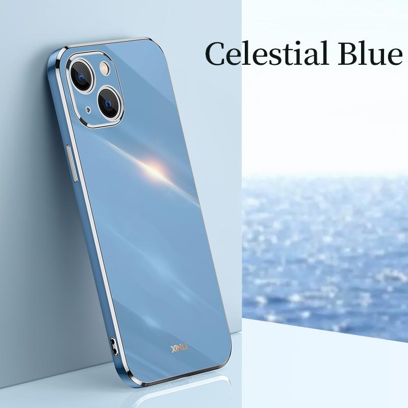 Gold Plating Camera Protection Phone Case For iPhone 13 12 11 Pro Max Mini X XR XS Max 8 7 6s 6 Plus SE Luxury Soft Silicone TPU Back Cover