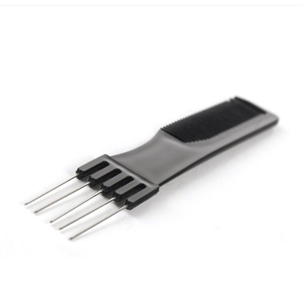 Salon Barber Hair Brush Comb Steel Needle Fork Styling Tools Cosmetic Pin