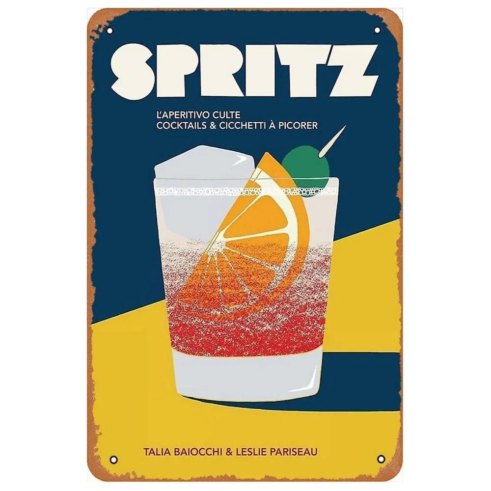 

Металлические жестяные знаки коктейль розовый мартини настенное украшение табличка винтажный постер железная картина для Man Cave Home Cafe Garden Club Bar 20x30cm