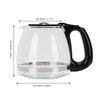 Glass Coffee Carafe Glass Coffee Pot Glass Coffee Pot Easy to Clean Heat Cold Proof Coffee Maker Replacement Carafe with Handle