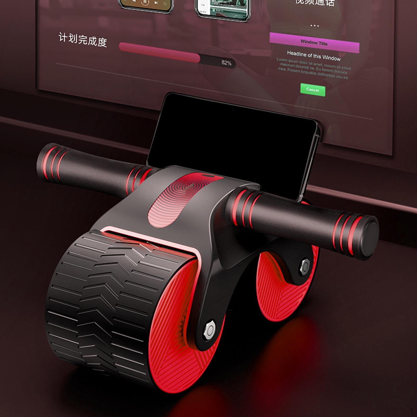Anti Slip Automatic Rebound Abdominal Wheel Kit Professional Roller Exercise for Men