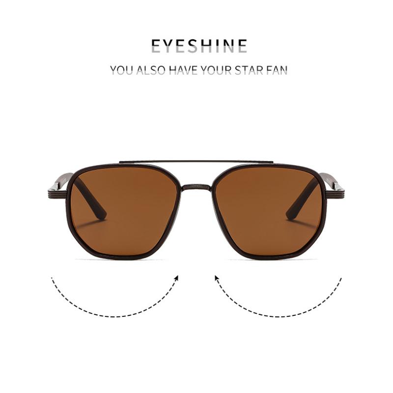 Women's Sunglasses, Men's and Women's Fashion Double-beam Metal Sunglasses, Driving Sunglasses